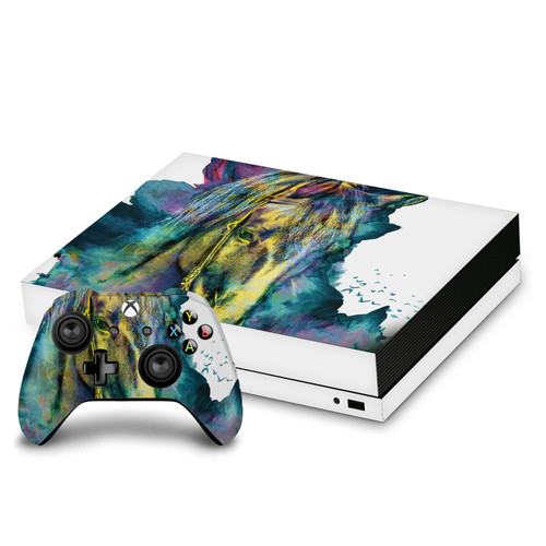 Riza Peker Art Mix Horse Vinyl Sticker Skin Decal Cover for Microsoft Xbox One X Bundle