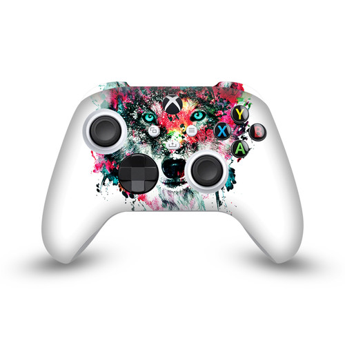 Riza Peker Art Mix Wolf Vinyl Sticker Skin Decal Cover for Microsoft Xbox Series X / Series S Controller