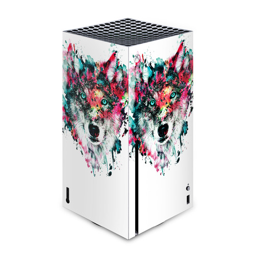 Riza Peker Art Mix Wolf Vinyl Sticker Skin Decal Cover for Microsoft Xbox Series X