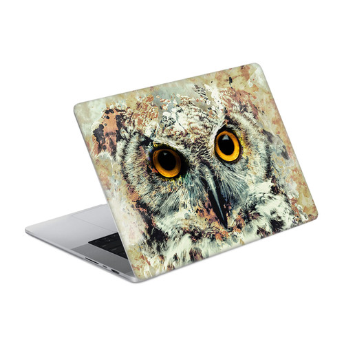 Riza Peker Animals Owl II Vinyl Sticker Skin Decal Cover for Apple MacBook Pro 14" A2442