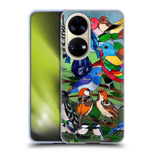 Suzan Lind Birds Stained Glass Soft Gel Case for Huawei P50