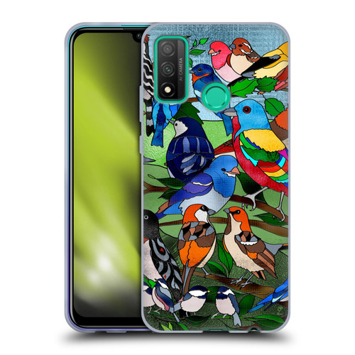 Suzan Lind Birds Stained Glass Soft Gel Case for Huawei P Smart (2020)