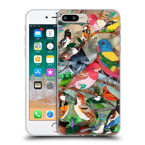 Suzan Lind Birds Medley 2 Soft Gel Case for Apple iPhone 7 Plus / iPhone 8 Plus