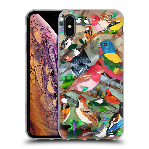 Suzan Lind Birds Medley 2 Soft Gel Case for Apple iPhone XS Max