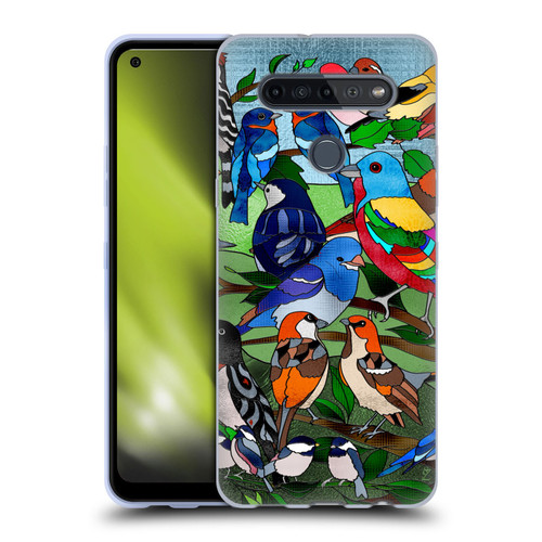 Suzan Lind Birds Stained Glass Soft Gel Case for LG K51S