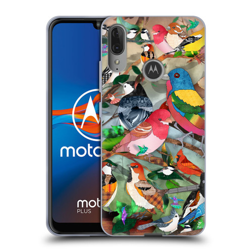 Suzan Lind Birds Medley 2 Soft Gel Case for Motorola Moto E6 Plus