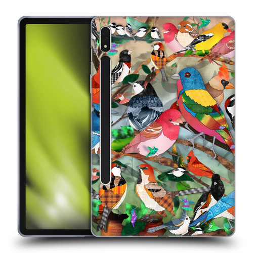 Suzan Lind Birds Medley 2 Soft Gel Case for Samsung Galaxy Tab S8