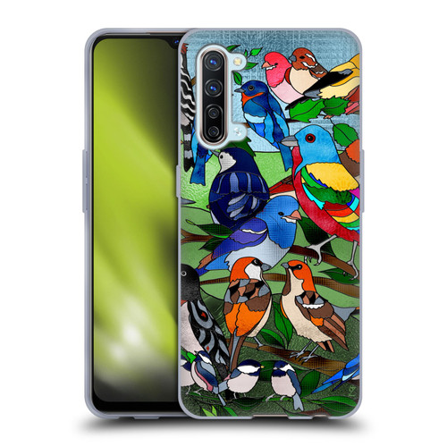 Suzan Lind Birds Stained Glass Soft Gel Case for OPPO Find X2 Lite 5G