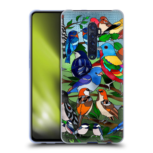 Suzan Lind Birds Stained Glass Soft Gel Case for OPPO Reno 2