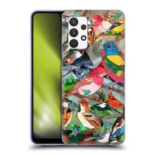 Suzan Lind Birds Medley 2 Soft Gel Case for Samsung Galaxy A32 (2021)