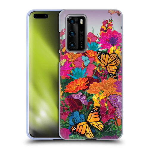 Suzan Lind Butterflies Garden Soft Gel Case for Huawei P40 5G