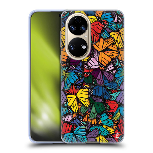 Suzan Lind Butterflies Monarch Soft Gel Case for Huawei P50