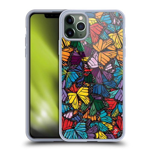 Suzan Lind Butterflies Monarch Soft Gel Case for Apple iPhone 11 Pro Max