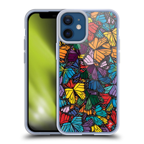 Suzan Lind Butterflies Monarch Soft Gel Case for Apple iPhone 12 Mini