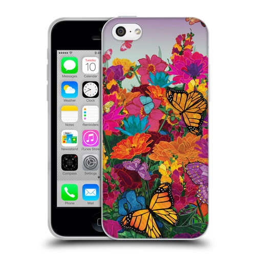 Suzan Lind Butterflies Garden Soft Gel Case for Apple iPhone 5c