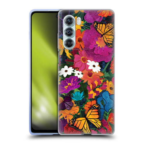 Suzan Lind Butterflies Flower Collage Soft Gel Case for Motorola Edge S30 / Moto G200 5G