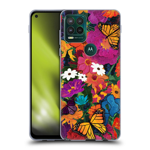 Suzan Lind Butterflies Flower Collage Soft Gel Case for Motorola Moto G Stylus 5G 2021