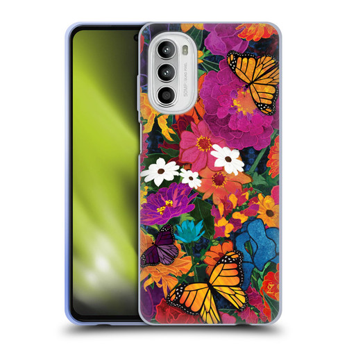 Suzan Lind Butterflies Flower Collage Soft Gel Case for Motorola Moto G52