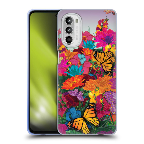 Suzan Lind Butterflies Garden Soft Gel Case for Motorola Moto G52