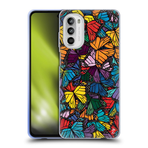 Suzan Lind Butterflies Monarch Soft Gel Case for Motorola Moto G52