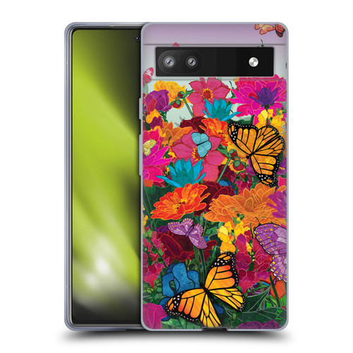 Suzan Lind Butterflies Garden Soft Gel Case for Google Pixel 6a