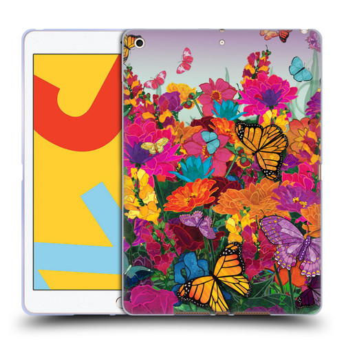 Suzan Lind Butterflies Garden Soft Gel Case for Apple iPad 10.2 2019/2020/2021