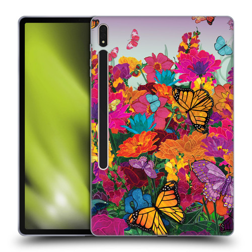 Suzan Lind Butterflies Garden Soft Gel Case for Samsung Galaxy Tab S8 Plus