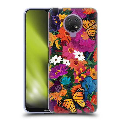 Suzan Lind Butterflies Flower Collage Soft Gel Case for Nokia G10