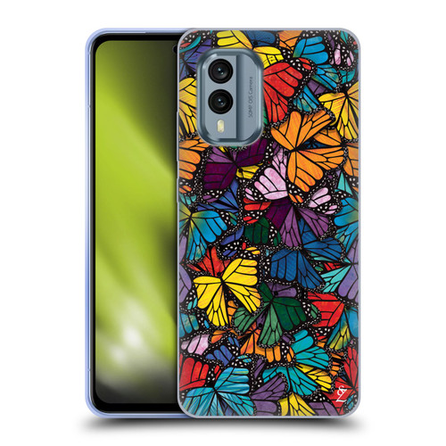 Suzan Lind Butterflies Monarch Soft Gel Case for Nokia X30