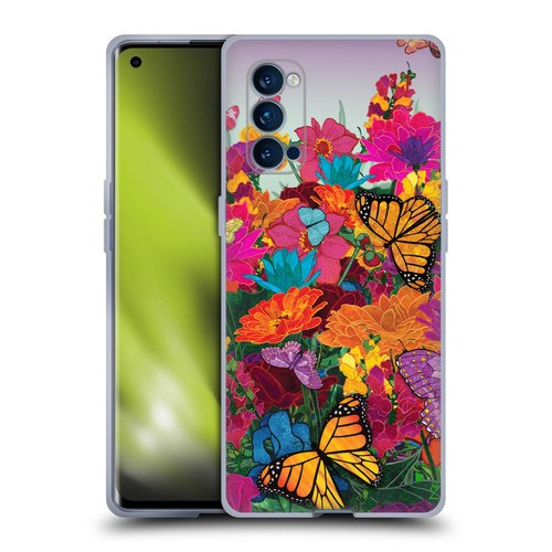 Suzan Lind Butterflies Garden Soft Gel Case for OPPO Reno 4 Pro 5G
