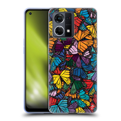 Suzan Lind Butterflies Monarch Soft Gel Case for OPPO Reno8 4G