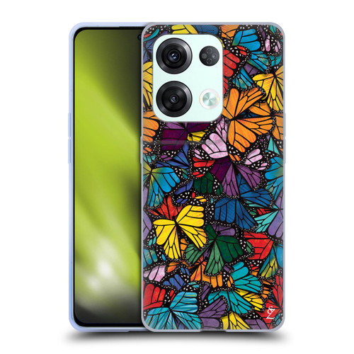 Suzan Lind Butterflies Monarch Soft Gel Case for OPPO Reno8 Pro