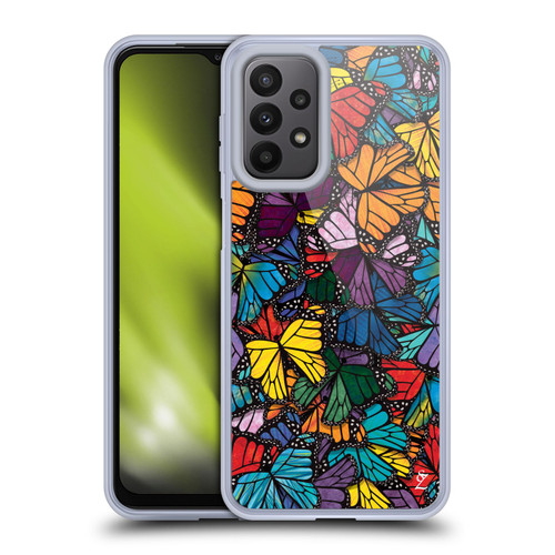 Suzan Lind Butterflies Monarch Soft Gel Case for Samsung Galaxy A23 / 5G (2022)