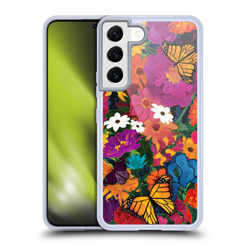 Suzan Lind Butterflies Flower Collage Soft Gel Case for Samsung Galaxy S22 5G