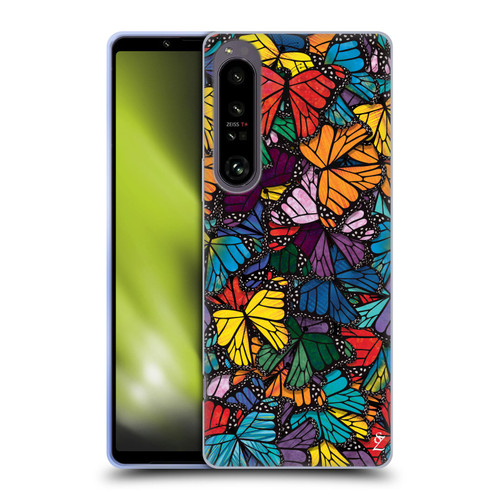 Suzan Lind Butterflies Monarch Soft Gel Case for Sony Xperia 1 IV