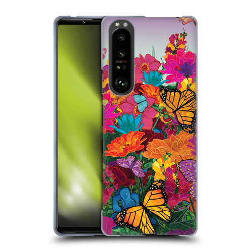 Suzan Lind Butterflies Garden Soft Gel Case for Sony Xperia 1 III