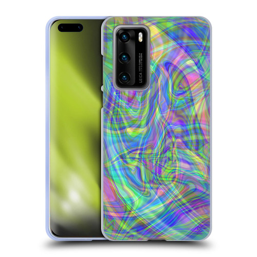 Suzan Lind Colours & Patterns Iridescent Abstract Soft Gel Case for Huawei P40 5G