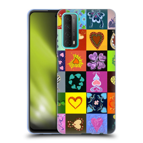 Suzan Lind Colours & Patterns Heart Quilt Soft Gel Case for Huawei P Smart (2021)