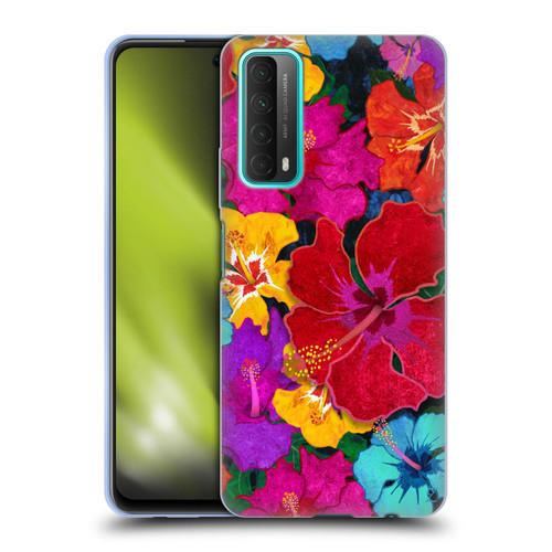 Suzan Lind Colours & Patterns Tropical Hibiscus Soft Gel Case for Huawei P Smart (2021)