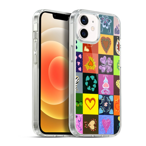 Suzan Lind Colours & Patterns Heart Quilt Soft Gel Case for Apple iPhone 12 / iPhone 12 Pro & MagSafe