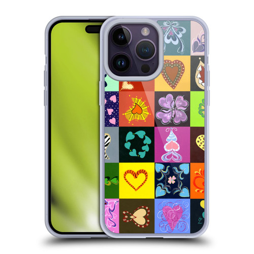 Suzan Lind Colours & Patterns Heart Quilt Soft Gel Case for Apple iPhone 14 Pro Max