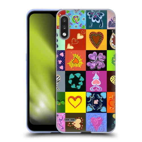Suzan Lind Colours & Patterns Heart Quilt Soft Gel Case for LG K22