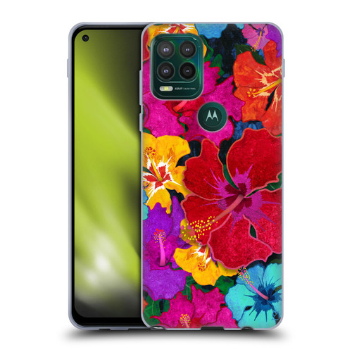 Suzan Lind Colours & Patterns Tropical Hibiscus Soft Gel Case for Motorola Moto G Stylus 5G 2021