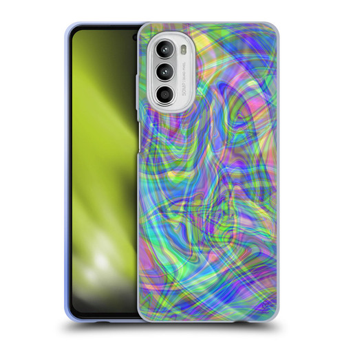 Suzan Lind Colours & Patterns Iridescent Abstract Soft Gel Case for Motorola Moto G52