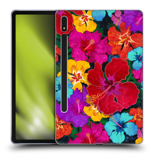 Suzan Lind Colours & Patterns Tropical Hibiscus Soft Gel Case for Samsung Galaxy Tab S8