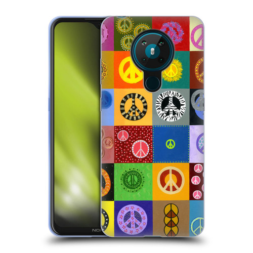 Suzan Lind Colours & Patterns Peace Quilt Soft Gel Case for Nokia 5.3