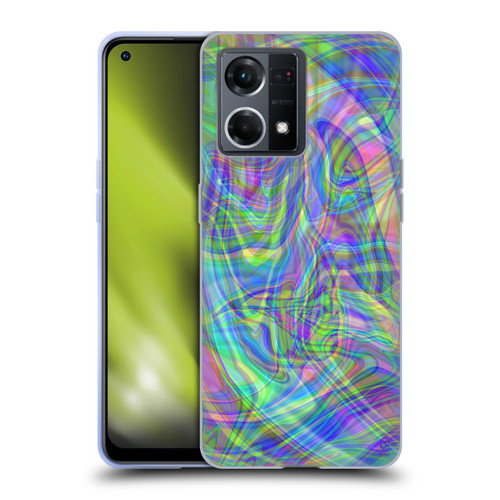 Suzan Lind Colours & Patterns Iridescent Abstract Soft Gel Case for OPPO Reno8 4G