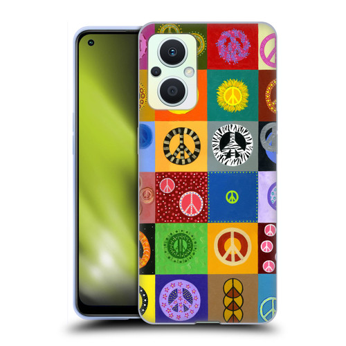 Suzan Lind Colours & Patterns Peace Quilt Soft Gel Case for OPPO Reno8 Lite