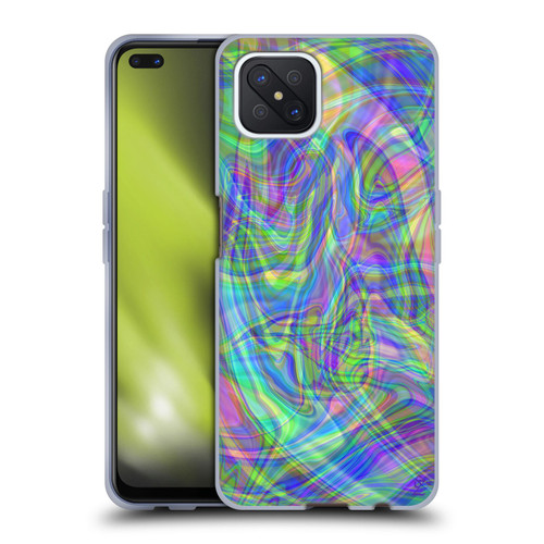 Suzan Lind Colours & Patterns Iridescent Abstract Soft Gel Case for OPPO Reno4 Z 5G