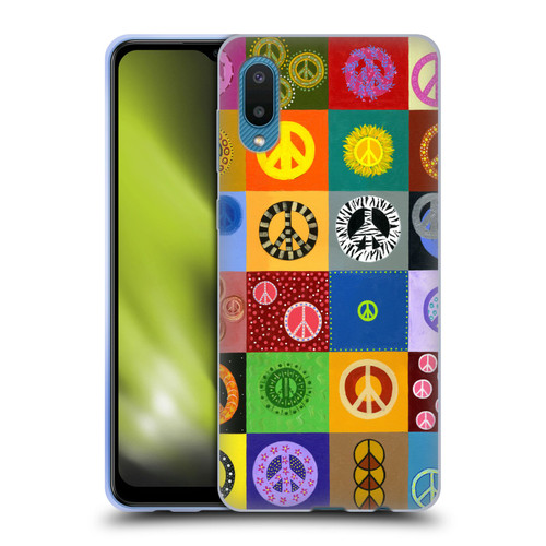 Suzan Lind Colours & Patterns Peace Quilt Soft Gel Case for Samsung Galaxy A02/M02 (2021)